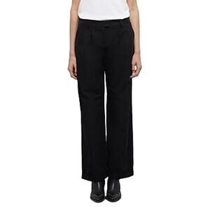 The Kooples Women's Mid Rise Ramones Wide-Leg Pants Black Size 38 /US 6 NWT